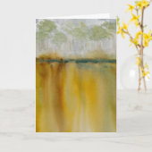 Golden Greeting Card Blank Inside  Kaart (Gele Bloem)