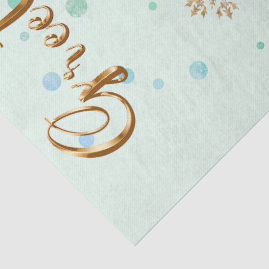 Golden Greetings Tissuepapier (Detail)