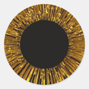 Golden grens ronde sticker