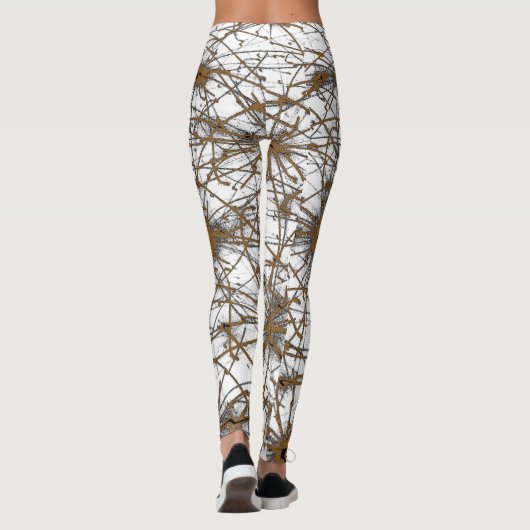 Golden Grid Leggings (Achterkant)