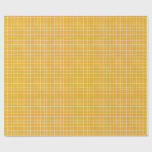 Golden Grid Premium Matte Wrapping Paper Cadeaupapier (Vlak)