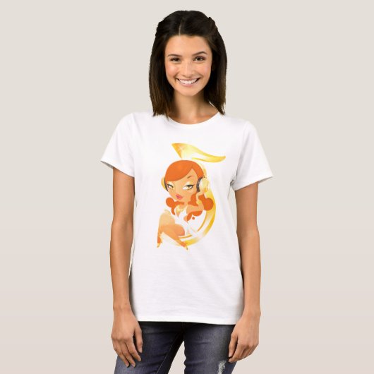  “Golden Groove Goddess” T-shirt (Voorkant volledig)