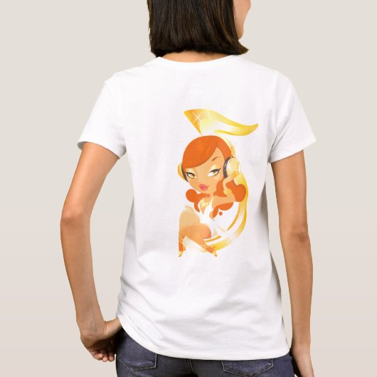  “Golden Groove Goddess” T-shirt (Achterkant)
