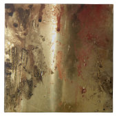 Golden grunge Ceramic Tile Tegeltje (Voorkant)