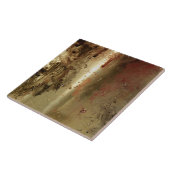 Golden grunge Ceramic Tile Tegeltje (Zijkant)