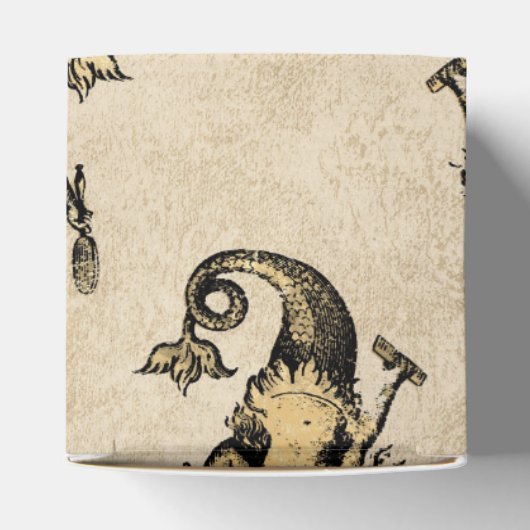 Golden Grunge Zeemeermin Bedankdoosjes (Bovenkant)