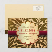 Golden Grungy Sla de datum briefkaarten (Voorkant / Achterkant)