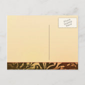 Golden Grungy Sla de datum briefkaarten (Achterkant)