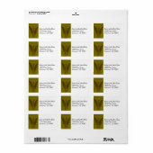 Golden Guardian Angel Etiket (Full Sheet)