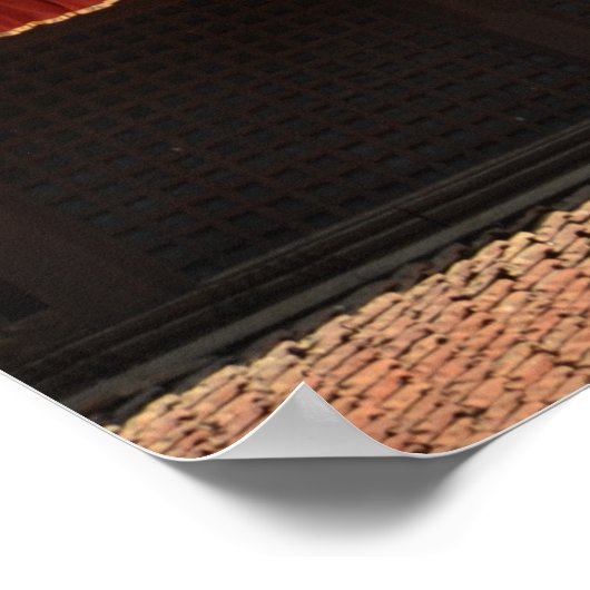 Golden Guardian, Nepal – Reisfotografie Afdrukken Poster (Hoek)