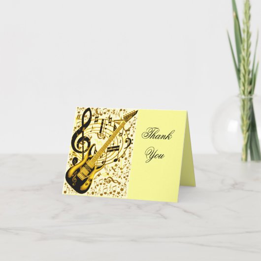 Golden Guitar Bedankkaart (Voorkant)