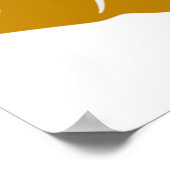 Golden Guppy Fish Schattigee tropische aquariumvis Poster (Hoek)