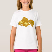 Golden Guppy Fish Schattigee tropische aquariumvis T-shirt (Voorkant)