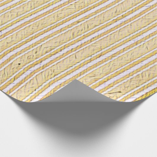 Golden hakpapier met stripper cadeaupapier (Hoek)