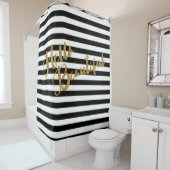 Golden Hallo Beauful Stripes Douchegordijn (In situ)