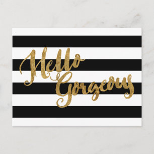 Golden Hallo Prachtige Stripes Briefkaart