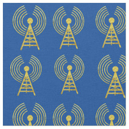 Golden Ham Radio Transmitters Fabric Stof