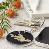 Golden Hammerhead Shark Sleutelhanger (Voorkant Rechts)