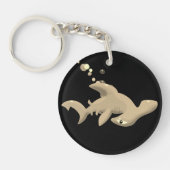 Golden Hammerhead Shark Sleutelhanger (Voorkant)