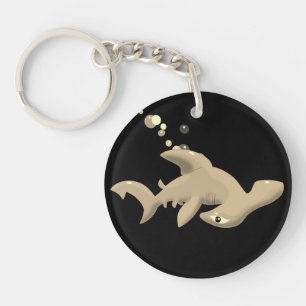 Golden Hammerhead Shark Sleutelhanger