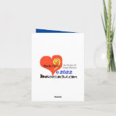 Golden Hamsa Chrismukkah Card Kaart (Achterkant)