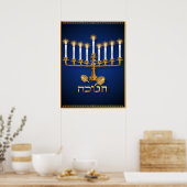 Golden Hanukkah Poster (Keuken)