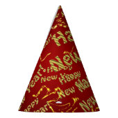 golden happy new year party pet feesthoedjes (Links)