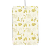 Golden Happy New Year Pattern Luchtverfrisser (Voorkant)