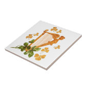 Golden Harp en Shamrocks in Ierland Tegeltje (Zijkant)