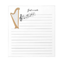 Golden Harp Note Pad