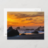 Golden Harris Beach Sunset - Oregon Briefkaart (Voorkant / Achterkant)