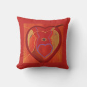 Golden hart Throw Cushion 41 cm x 41 cm Kussen (Voorkant)