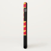 Golden harten op rood en kalligrafie op zwart Case-Mate iPhone case (Achterkant/links)