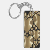 Golden harten sleutelhanger (Voorkant Links)