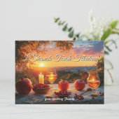 Golden Harvest Blessings kaart (Staand voorkant)