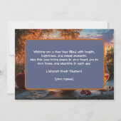 Golden Harvest Blessings kaart (Achterkant)