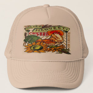 " Golden Harvest Chicken Feed Ad" Trucker Pet