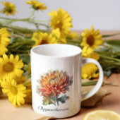 Golden Harvest Chrysanthemum, op maat Grote Koffiekop