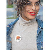 Golden Harvest Chrysanthemum, op maat Ronde Button 7,6 Cm