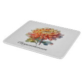 Golden Harvest Chrysanthemum, op maat Snijplank (Hoek)