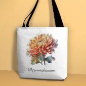 Golden Harvest Chrysanthemum, op maat Tote Bag