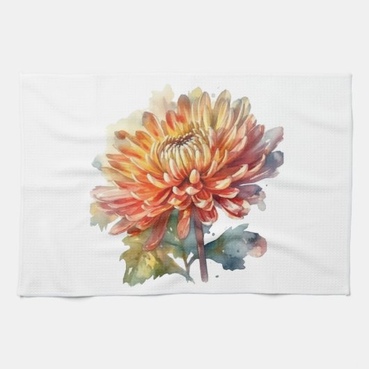 Golden Harvest Chrysanthemum Theedoek (Horizontaal)