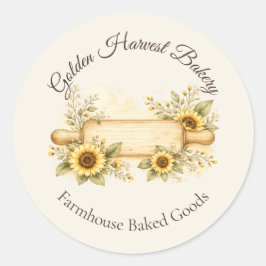 Golden Harvest Farmhouse Bakkerij Sticker