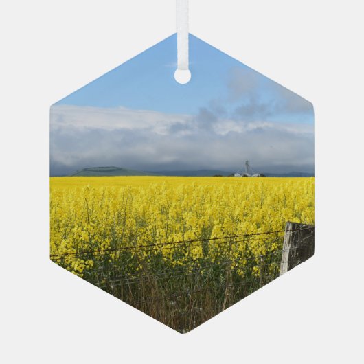 Golden Harvest Glas Ornament (Achterkant)