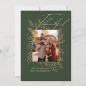 Golden Harvest Memories Feestdagenkaart (Voorkant)