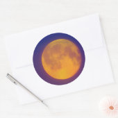 Golden Harvest Moon Ronde Stickers (Envelop)