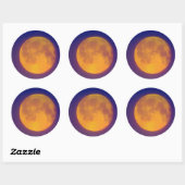 Golden Harvest Moon Ronde Stickers (Vel)