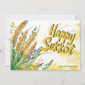 Golden Harvest Sukkot Wenskaart Kaart (Voorkant)