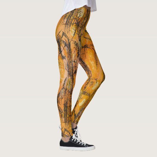  Golden Harvest Textile Pattern Leggings (Rechts)