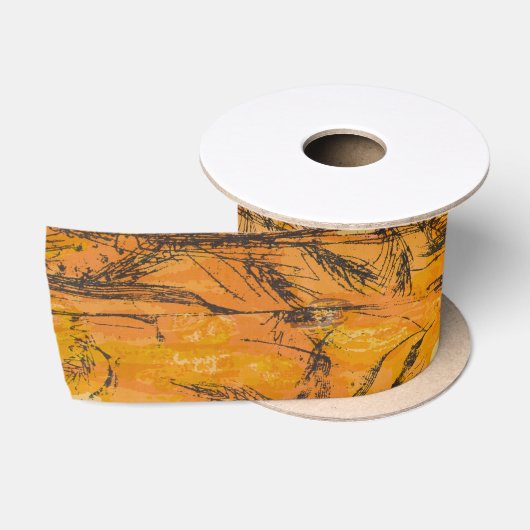  Golden Harvest Textile Pattern Satijnen Lint (Spoel)